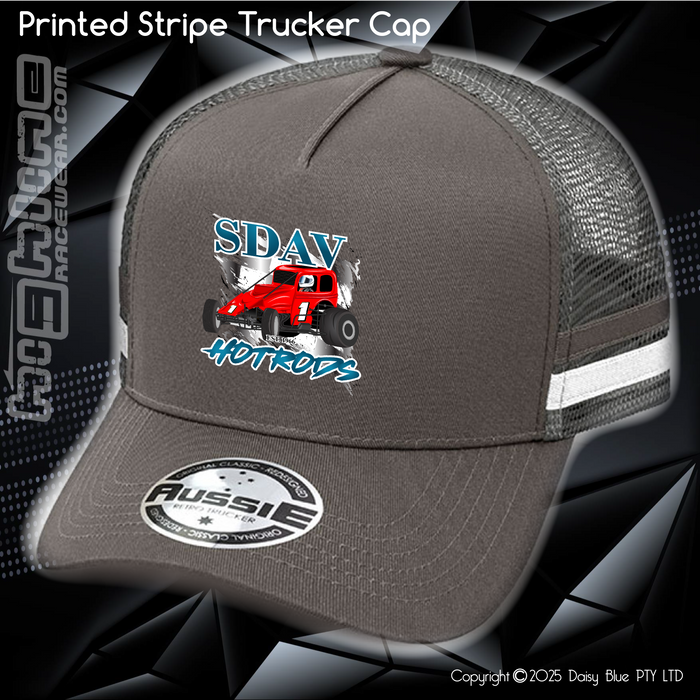 STRIPE Trucker Cap - SDAV Hotrods