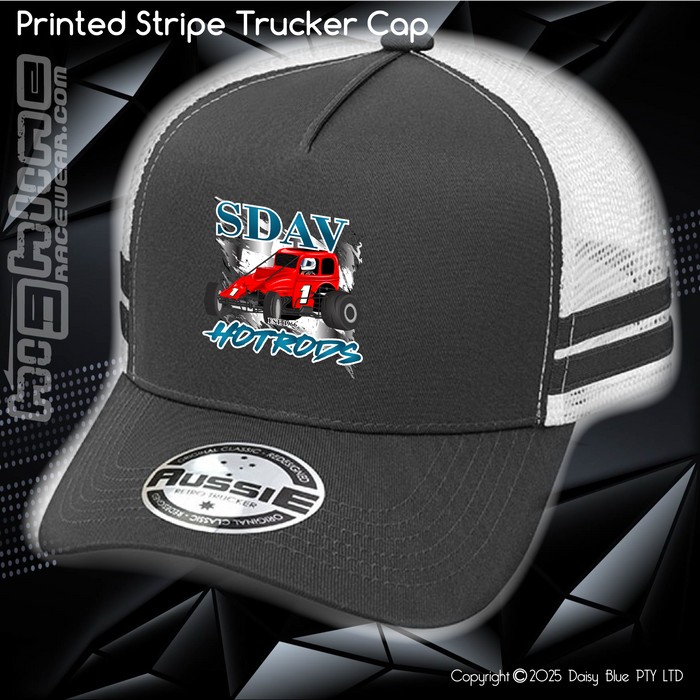 STRIPE Trucker Cap - SDAV Hotrods
