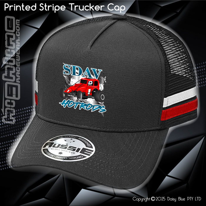 STRIPE Trucker Cap - SDAV Hotrods