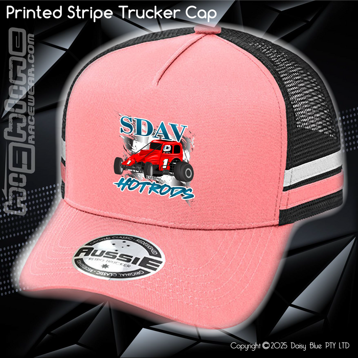 STRIPE Trucker Cap - SDAV Hotrods