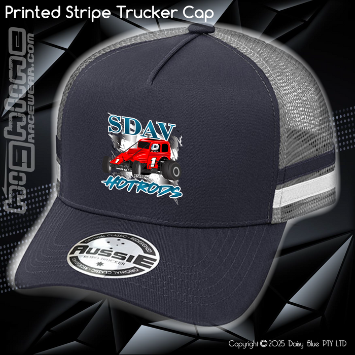 STRIPE Trucker Cap - SDAV Hotrods