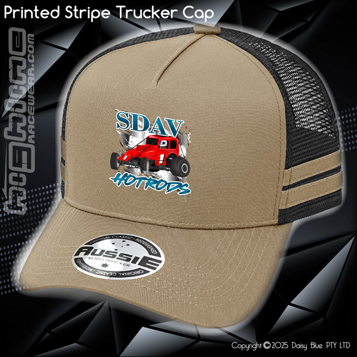 STRIPE Trucker Cap - SDAV Hotrods