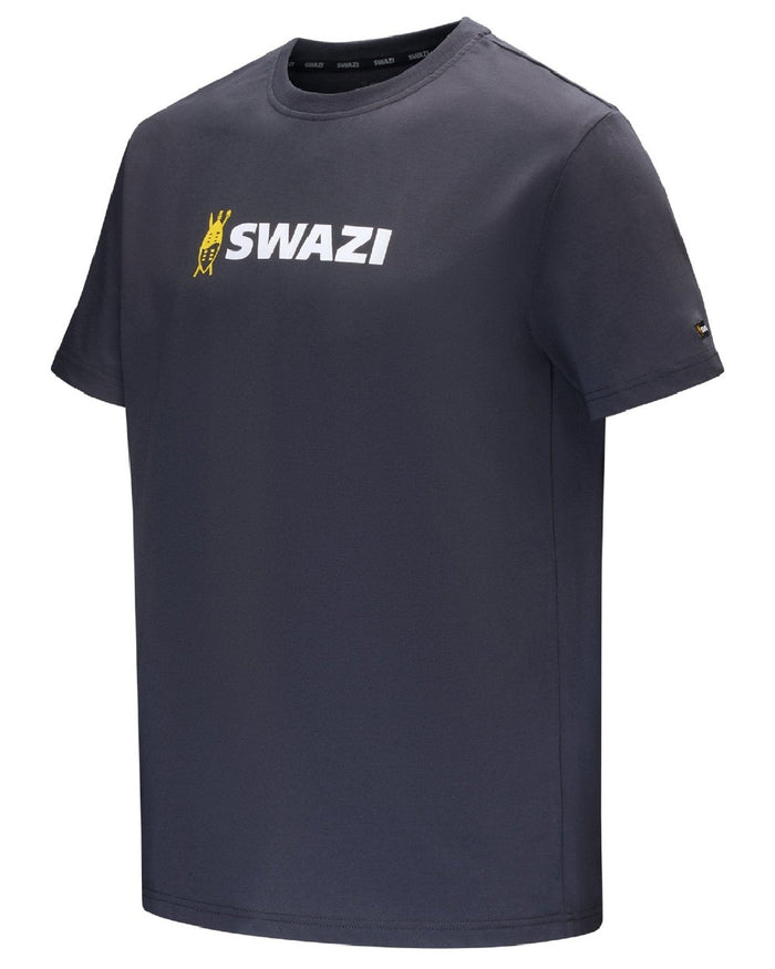 Granite coloured Swazi Womens Swazi Tee on white background #colour_granite