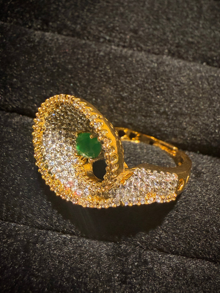 Swirl Pavé Designer Ring