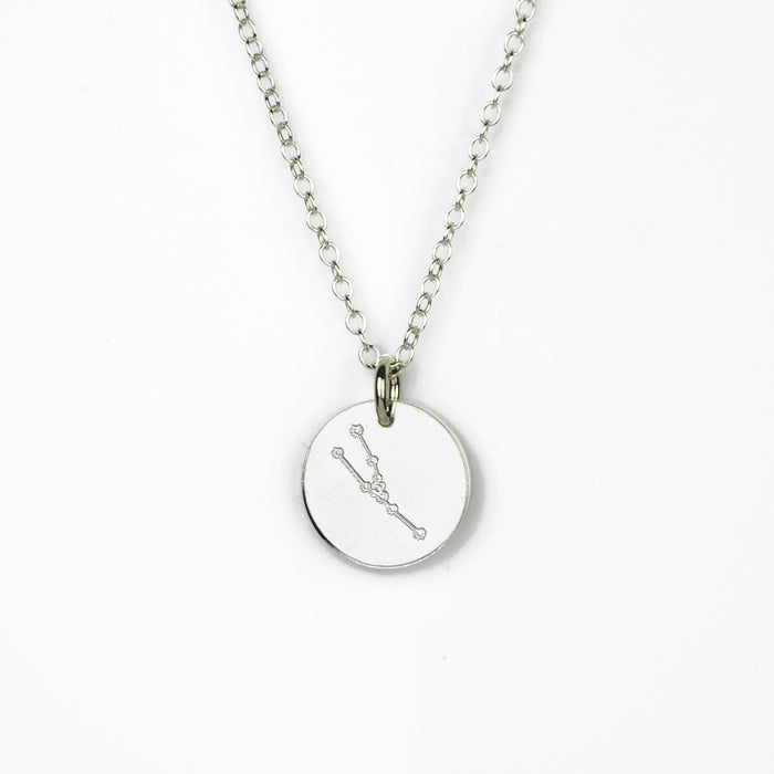 Taurus Constellation Necklace with Monogram Engraving on Back