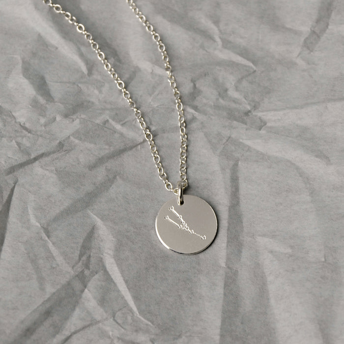 Taurus Constellation Necklace with Monogram Engraving on Back