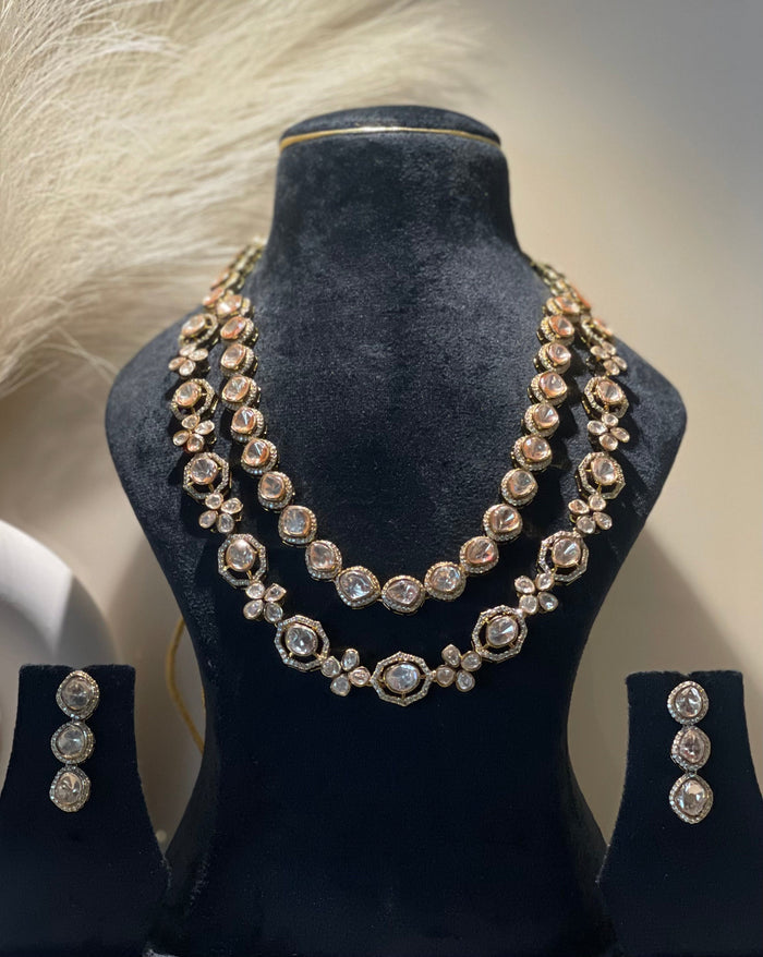 The Royal Reflection Moissanite Necklace Set