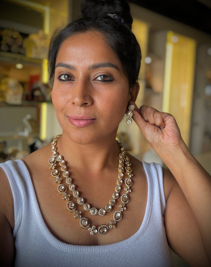 The Royal Reflection Moissanite Necklace Set