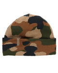 Camo coloured Tilley Camo Beanie on white background #colour_camo