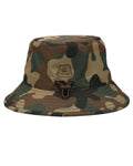 Camo coloured Tilley Camo Logo Technical T1 Bucket Hat on white background #colour_camo