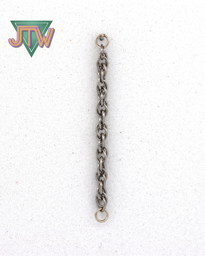 Titanium 'Double Rope' Chain - 2.5mm