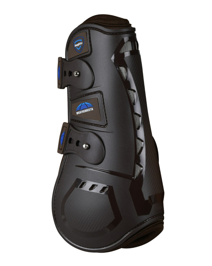 Brown Coloured WeatherBeeta Tough-Tec Essential Open Front Boots on white background #colour_brown
