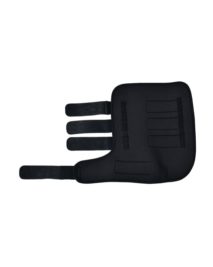 Black Navy Coloured WeatherBeeta Tough-Tec Stable Boot Wraps on white background #colour_black-navy