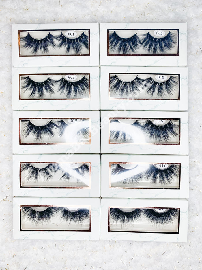 Wholesale 25MM Mink Lashes | Dramatic Collection