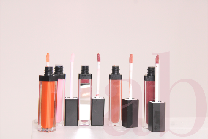 LED lip gloss tube with light and mirror