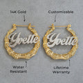 Women Jewelry - 14K Gold Hoop Earrings | Style # E02
