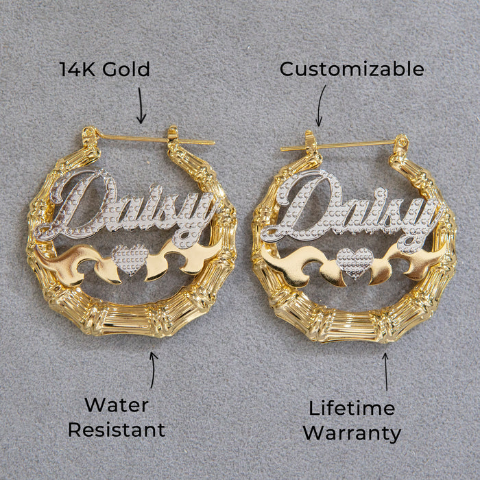Women Jewelry - 14K Gold Hoop Earrings | Style # E05