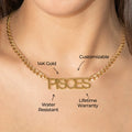Women Jewelry - Gold Name Necklace | Style # N08