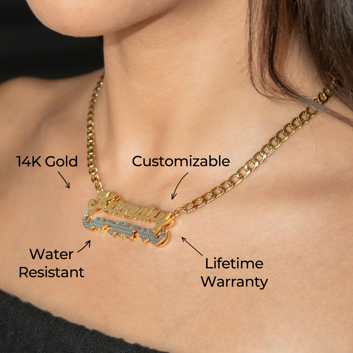 Women Jewelry - Gold Name Necklace | Style # N11
