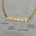 Women Jewelry - Gold Name Necklace | Style # N13