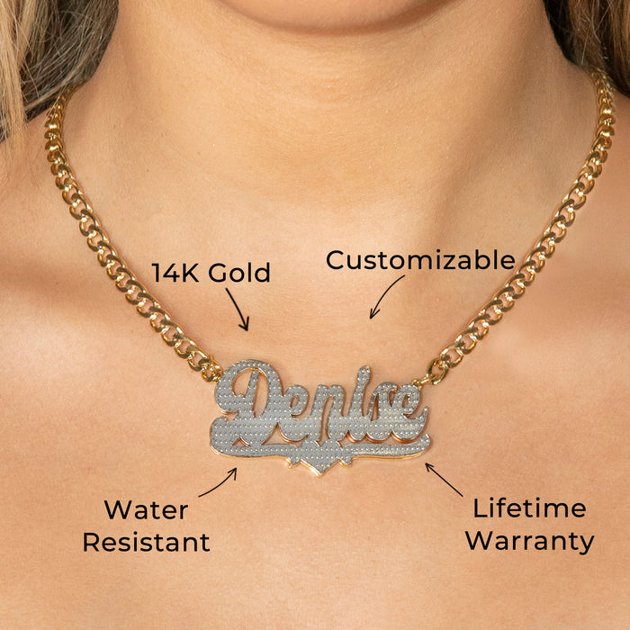 Women Jewelry - Gold Name Necklace | Style # N16