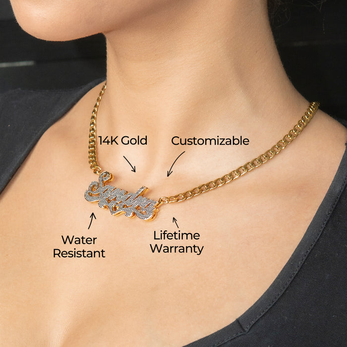 Women Jewelry - Gold Name Necklace | Style # N20