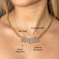 Women Jewelry - Gold Name Necklace | Style # N41