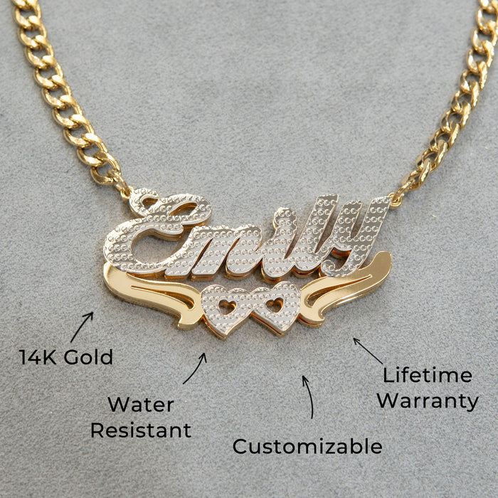 Women Jewelry - Gold Name Necklace | Style # N43
