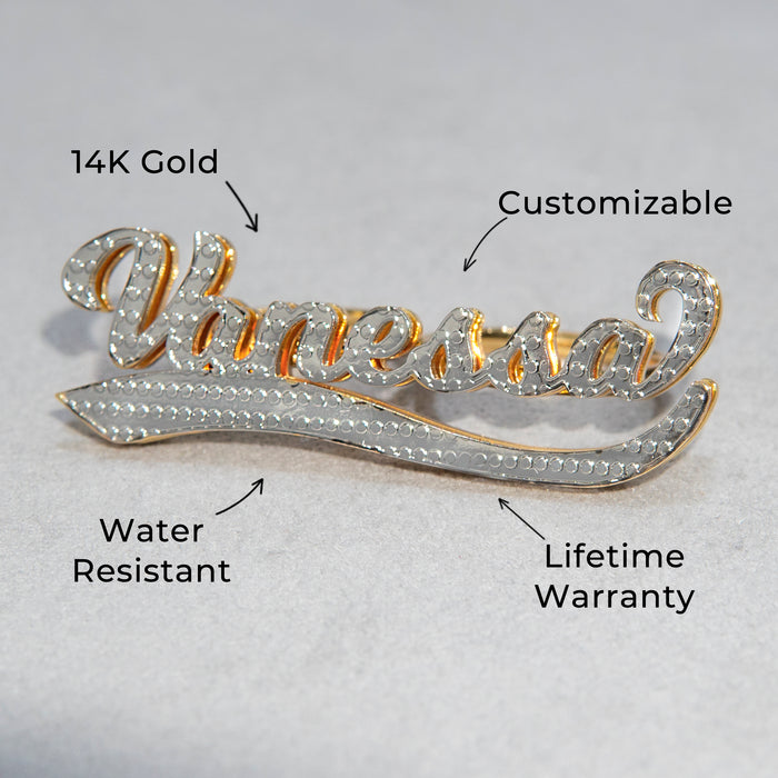 Women Jewelry - Gold Name Ring | Style # R25