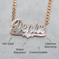 Women Jewelry - Rose Gold Name Necklace | Style # N16