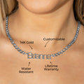 Women Jewelry - White Gold Name Necklace | Style # N14