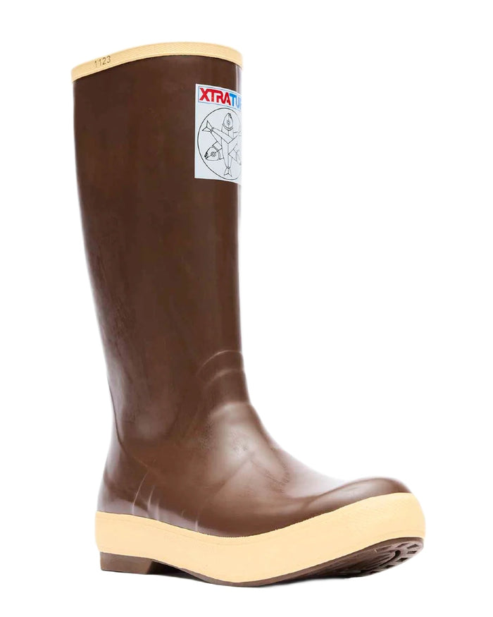 White Octopus Coloured Xtratuf Womens 15" Salmon Sisters Legacy Fishing Boots on white background #colour_white-octopus