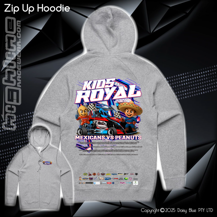 Zip Up Hoodie - JQMV Kids Royal 2026