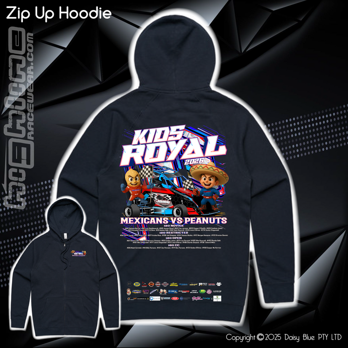 Zip Up Hoodie - JQMV Kids Royal 2026