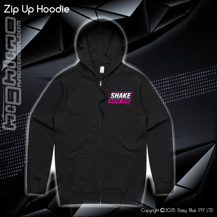 Zip Up Hoodie - Shake Bake 308 Pink